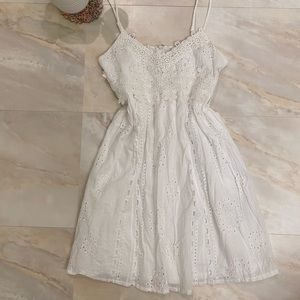 REBELLION! Adorable White Eyelet, Sun Dress!